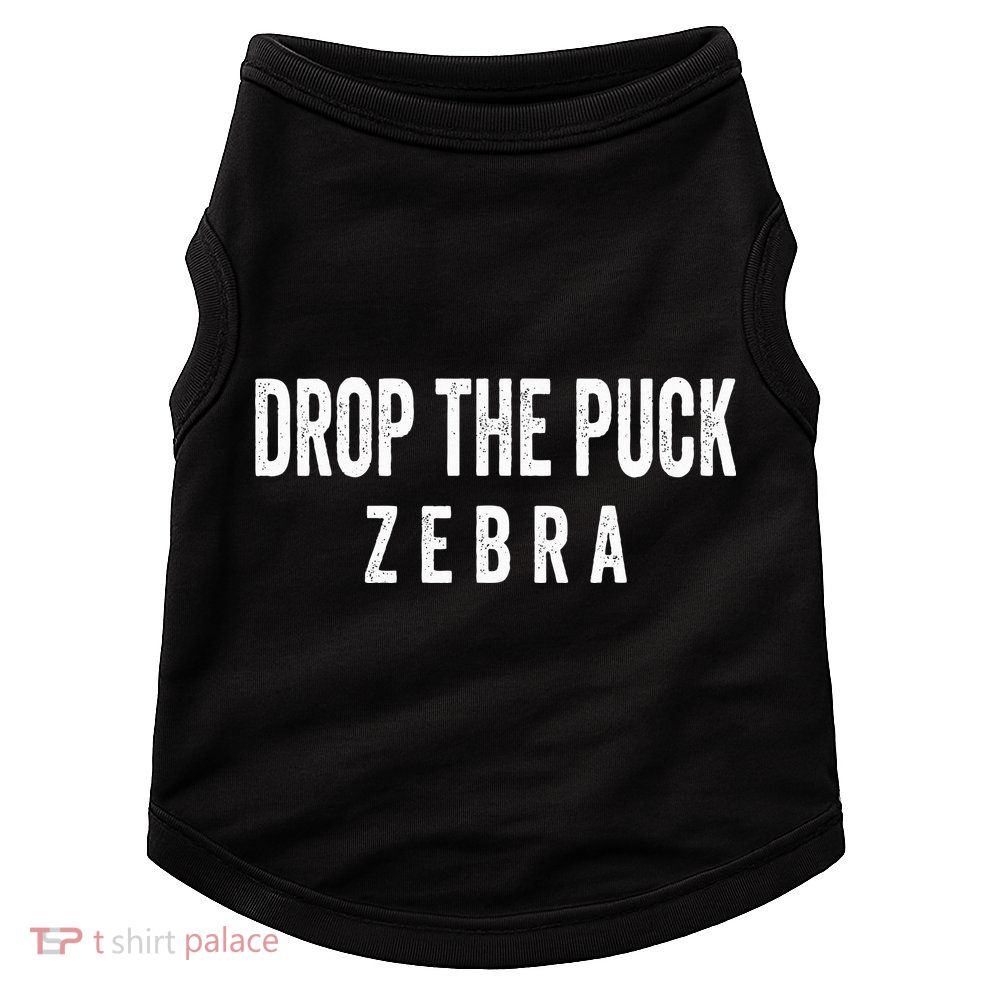 Drop The Puck Zebra Doggie Tank