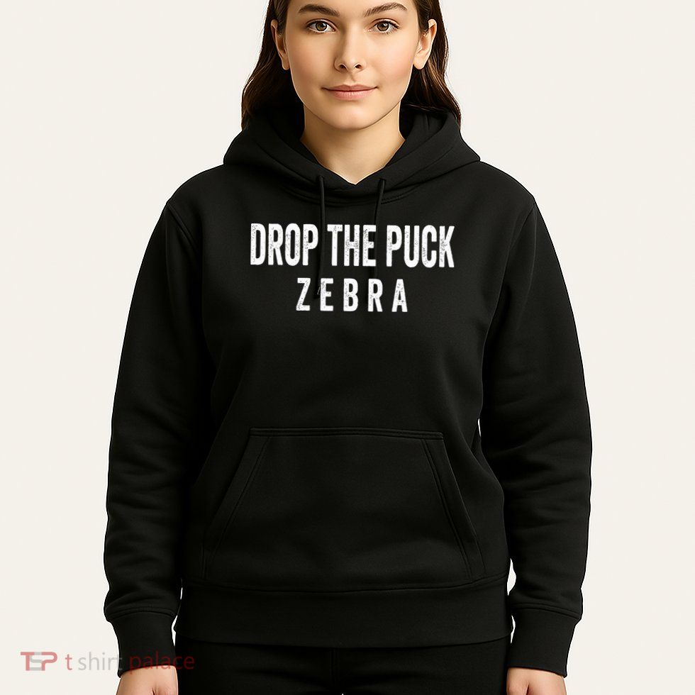 Drop The Puck Zebra Hoodie