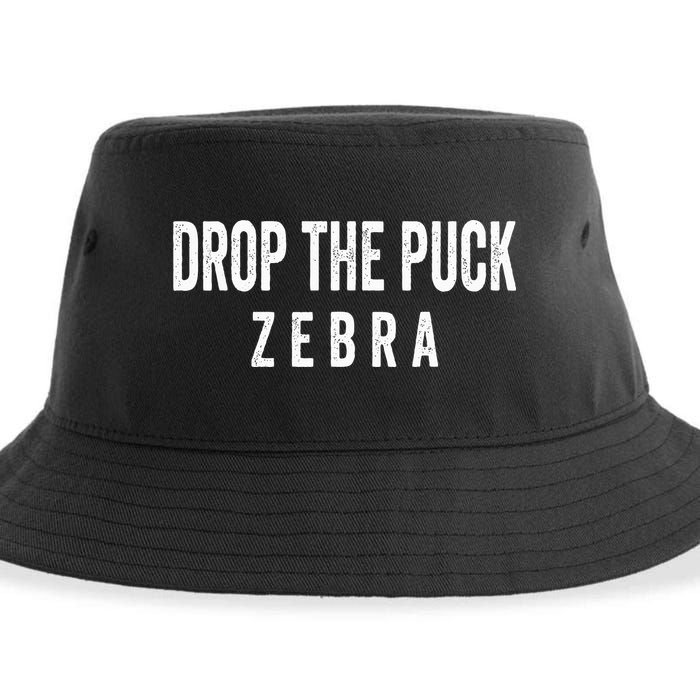 Drop The Puck Zebra Sustainable Bucket Hat