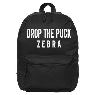 Drop The Puck Zebra 16 in Basic Backpack