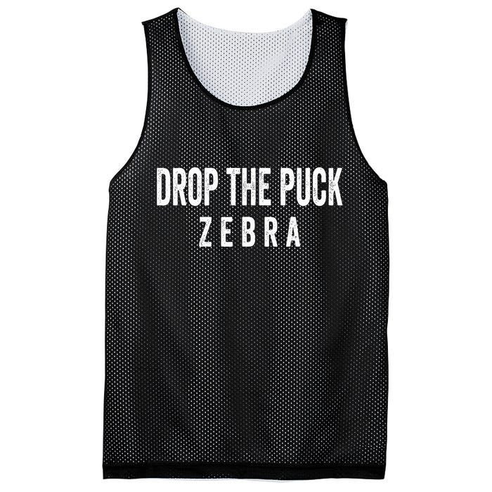 Drop The Puck Zebra Mesh Reversible Basketball Jersey Tank