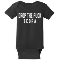 Drop The Puck Zebra Baby Bodysuit
