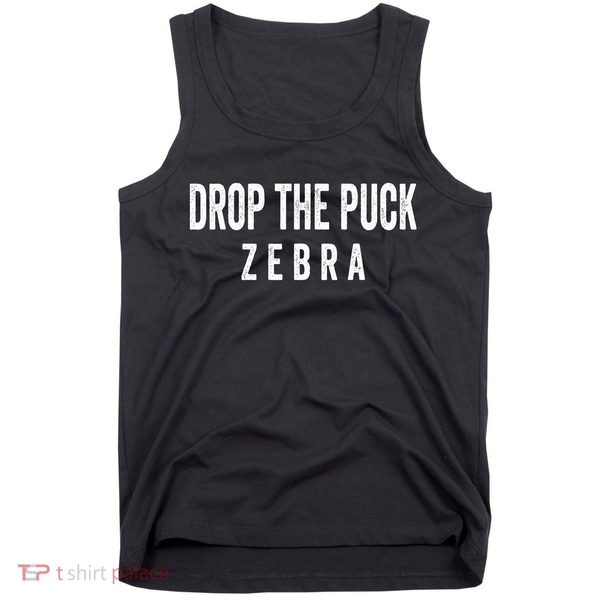 Drop The Puck Zebra Tank Top