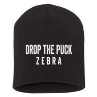 Drop The Puck Zebra Short Acrylic Beanie