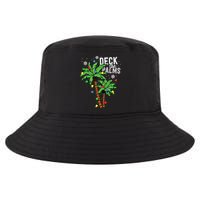 Deck The Palms Tropical Hawaii Christmas Palm Tree Lights Cool Comfort Performance Bucket Hat