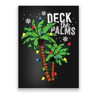 Deck The Palms Tropical Hawaii Christmas Palm Tree Lights Poster