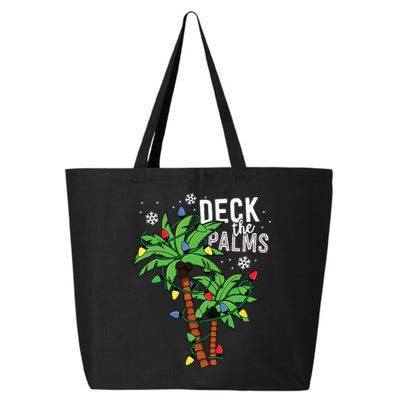 Deck The Palms Tropical Hawaii Christmas Palm Tree Lights 25L Jumbo Tote