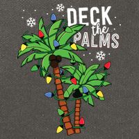 Deck The Palms Tropical Hawaii Christmas Palm Tree Lights Cotton Canvas Backpack