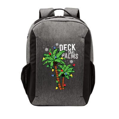 Deck The Palms Tropical Hawaii Christmas Palm Tree Lights Vector Backpack