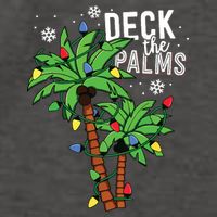 Deck The Palms Tropical Hawaii Christmas Palm Tree Lights Vector Backpack