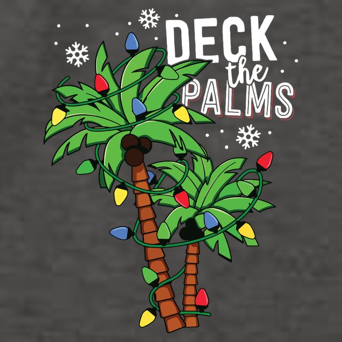 Deck The Palms Tropical Hawaii Christmas Palm Tree Lights Vector Backpack