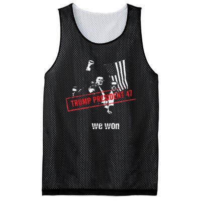 Donald Trump President 2024 Mesh Reversible Basketball Jersey Tank