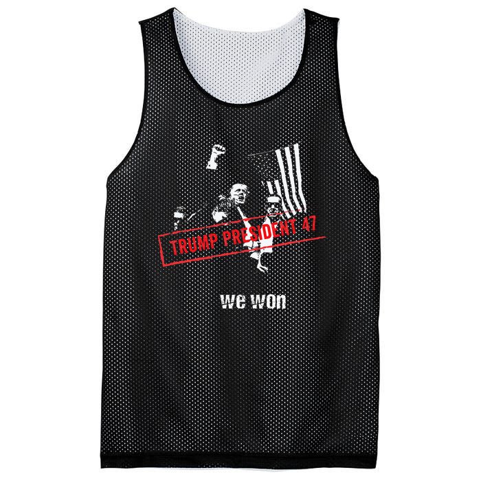 Donald Trump President 2024 Mesh Reversible Basketball Jersey Tank