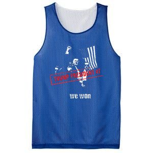 Donald Trump President 2024 Mesh Reversible Basketball Jersey Tank