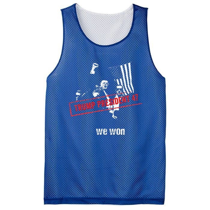 Donald Trump President 2024 Mesh Reversible Basketball Jersey Tank