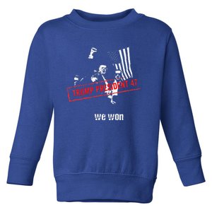 Donald Trump President 2024 Toddler Sweatshirt