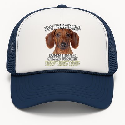 Dachshund Tan Professional Human Trainer Trucker Hat