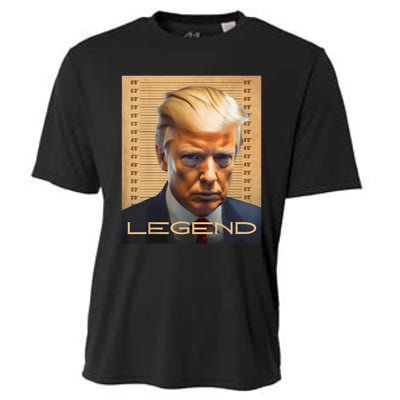 Donald Trump President Legendary Mugshot Trump Legend Cooling Performance Crew T-Shirt