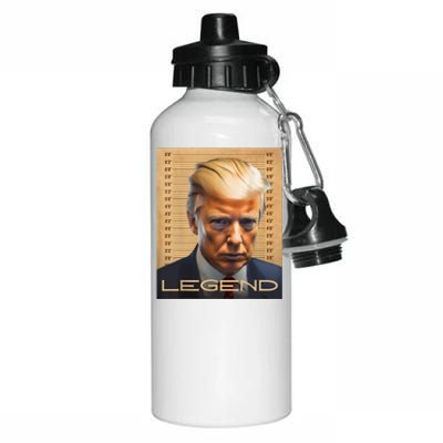 Donald Trump President Legendary Mugshot Trump Legend Aluminum Water Bottle 