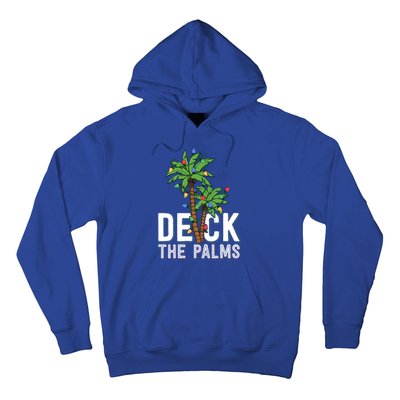 Deck The Palm Tree Lights Tropical Hawaii Family Christmas Cute Gift Hoodie