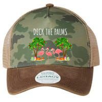 Deck The Palms Christmas Flamingo Bird Design With Trees Gift Legacy Tie Dye Trucker Hat