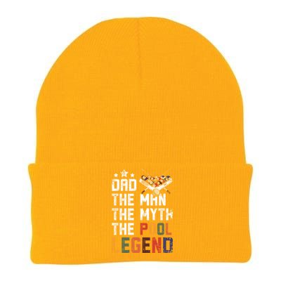 Dad The Pool Billiards Legend Gift For Father's Day Knit Cap Winter Beanie