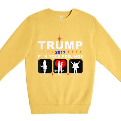 Donald Trump Patriotic, Pro Gun Right God Life Premium Crewneck Sweatshirt