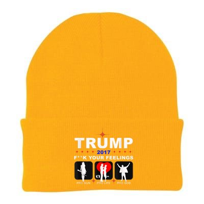 Donald Trump Patriotic, Pro Gun Right God Life Knit Cap Winter Beanie