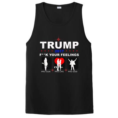 Donald Trump Patriotic, Pro Gun Right God Life PosiCharge Competitor Tank