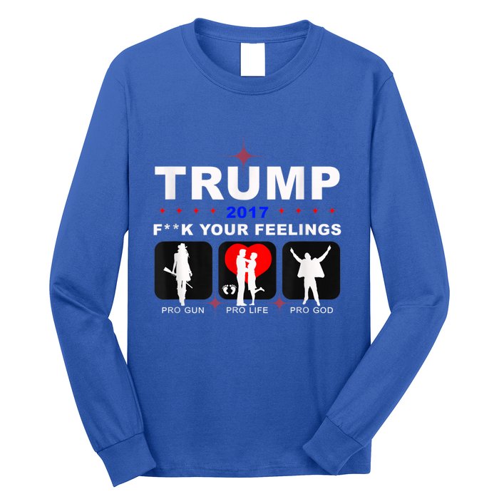 Donald Trump Patriotic, Pro Gun Right God Life Long Sleeve Shirt