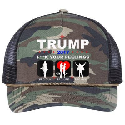 Donald Trump Patriotic, Pro Gun Right God Life Retro Rope Trucker Hat Cap