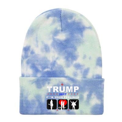 Donald Trump Patriotic, Pro Gun Right God Life Tie Dye 12in Knit Beanie