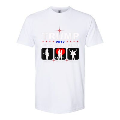 Donald Trump Patriotic, Pro Gun Right God Life Softstyle CVC T-Shirt