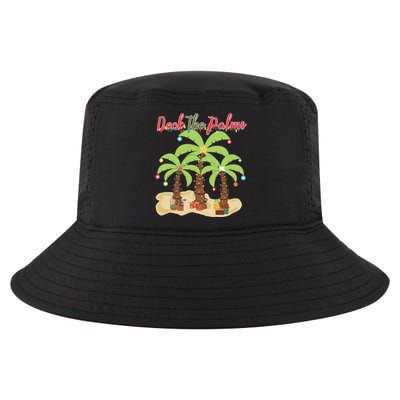 Deck The Palms Christmas Holiday Tropical Cute Gift Cool Comfort Performance Bucket Hat