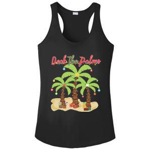 Deck The Palms Christmas Holiday Tropical Cute Gift Ladies PosiCharge Competitor Racerback Tank