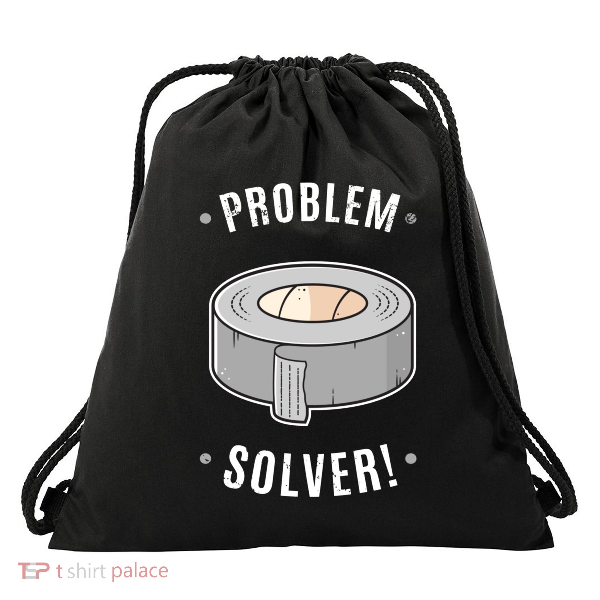 Duct Tape Problem Solver Drawstring Bag