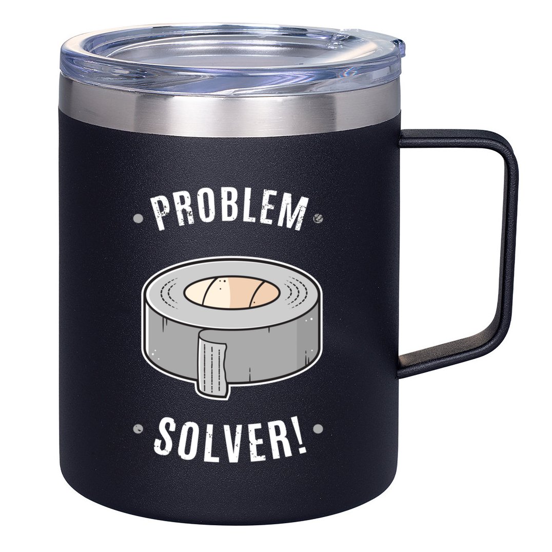 Duct Tape Problem Solver 12oz Stainless Steel Coffee Mug