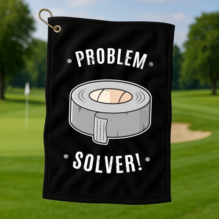 Duct Tape Problem Solver Golf Towel