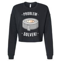 Duct Tape Problem Solver Cropped Pullover Crew