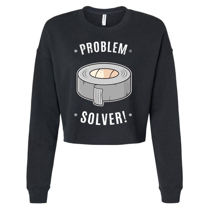 Duct Tape Problem Solver Cropped Pullover Crew