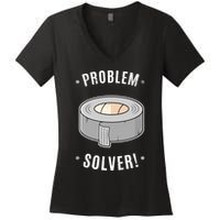 Duct Tape Problem Solver Women's V-Neck T-Shirt