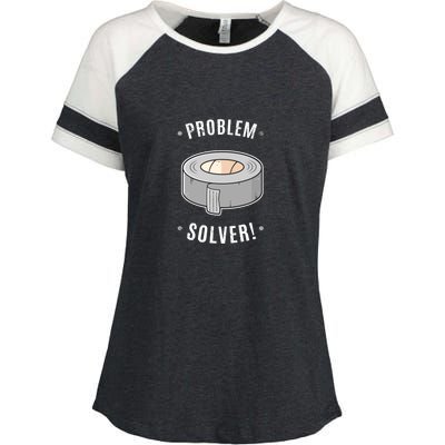 Duct Tape Problem Solver Enza Ladies Jersey Colorblock Tee