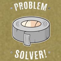 Duct Tape Problem Solver Garment-Dyed Women's Muscle Tee