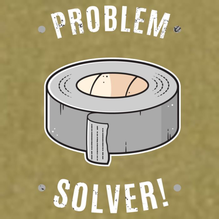 Duct Tape Problem Solver Garment-Dyed Women's Muscle Tee