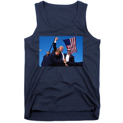 Donald Trump Photo After The Shooting At His Rally Tank Top