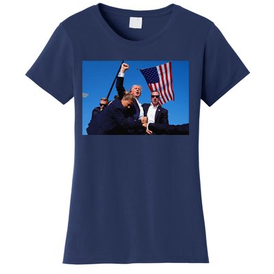 Donald Trump Photo After The Shooting At His Rally Women's T-Shirt