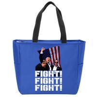 Donald Trump Photo After The Shooting At His Rally Zip Tote Bag