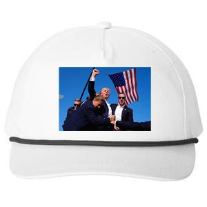 Donald Trump Photo After The Shooting At His Rally Snapback Five-Panel Rope Hat