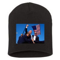 Donald Trump Photo After The Shooting At His Rally Short Acrylic Beanie