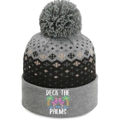 Deck The Palms Flamingo Christmas Tree Merry Christmas Gift The Baniff Cuffed Pom Beanie